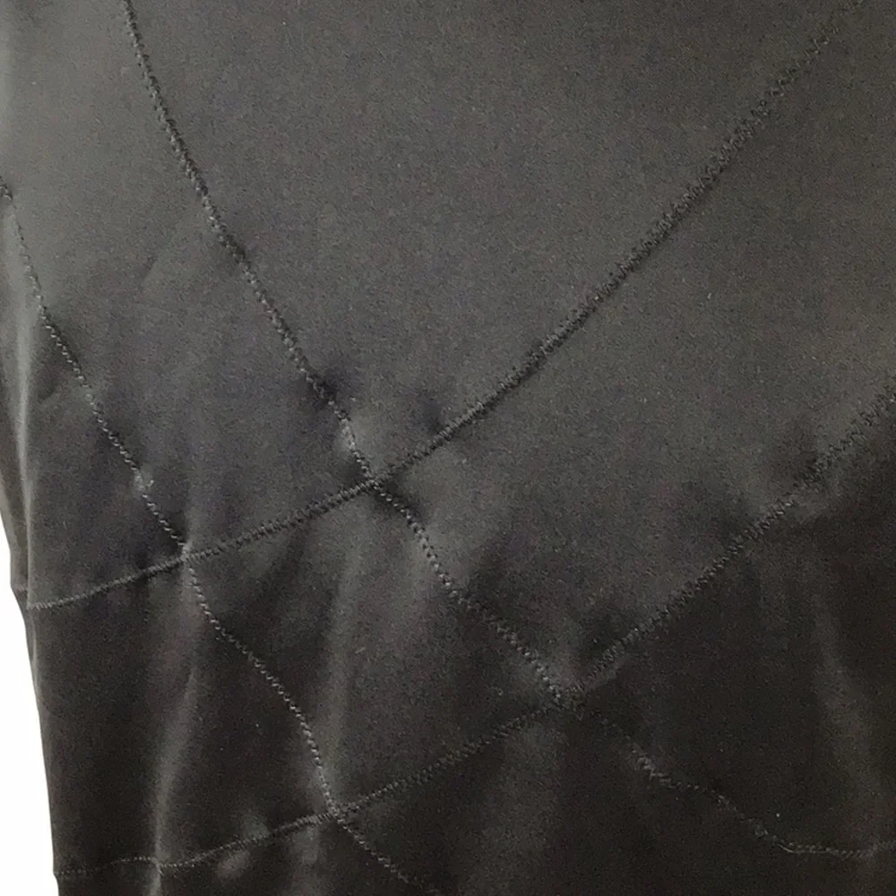Black zip front shapewear tank XL 40% spandex